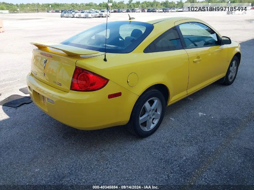 2009 Pontiac G5 VIN: 1G2AS18H997185494 Lot: 40345884