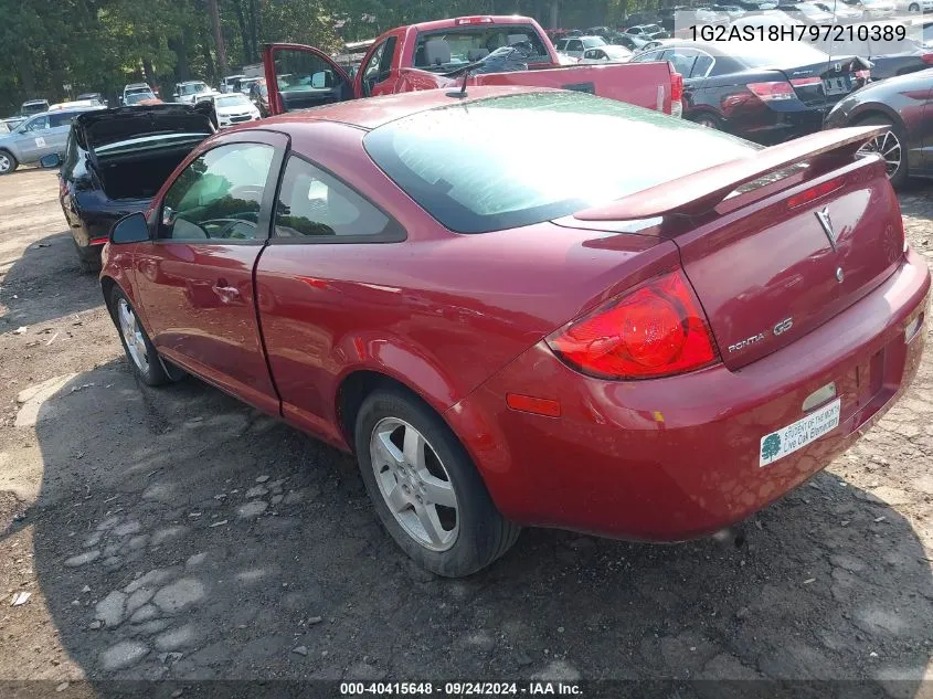 2009 Pontiac G5 VIN: 1G2AS18H797210389 Lot: 40415648