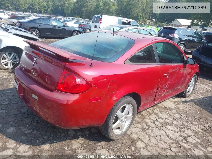 2009 Pontiac G5 VIN: 1G2AS18H797210389 Lot: 40415648