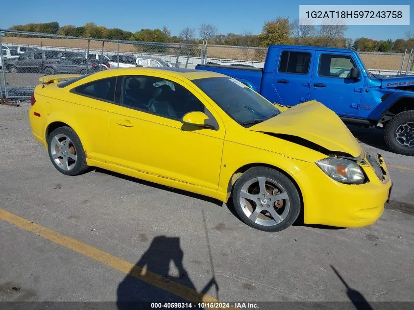 2009 Pontiac G5 Gt VIN: 1G2AT18H597243758 Lot: 40598314