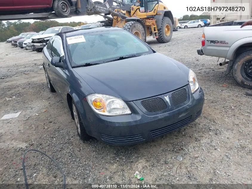 2009 Pontiac G5 VIN: 1G2AS18H797248270 Lot: 40738110