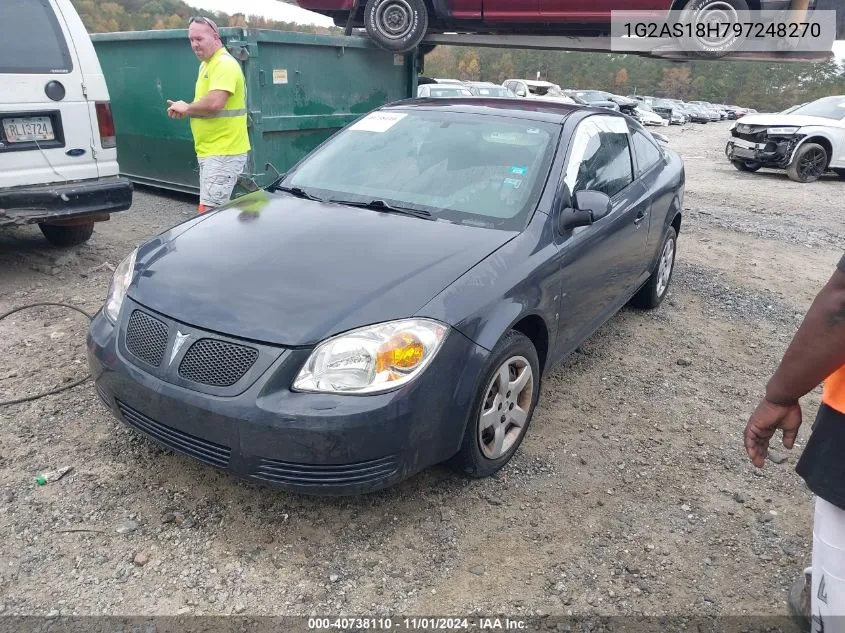 2009 Pontiac G5 VIN: 1G2AS18H797248270 Lot: 40738110