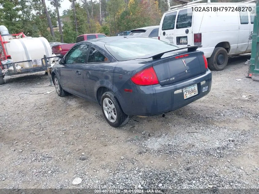 2009 Pontiac G5 VIN: 1G2AS18H797248270 Lot: 40738110