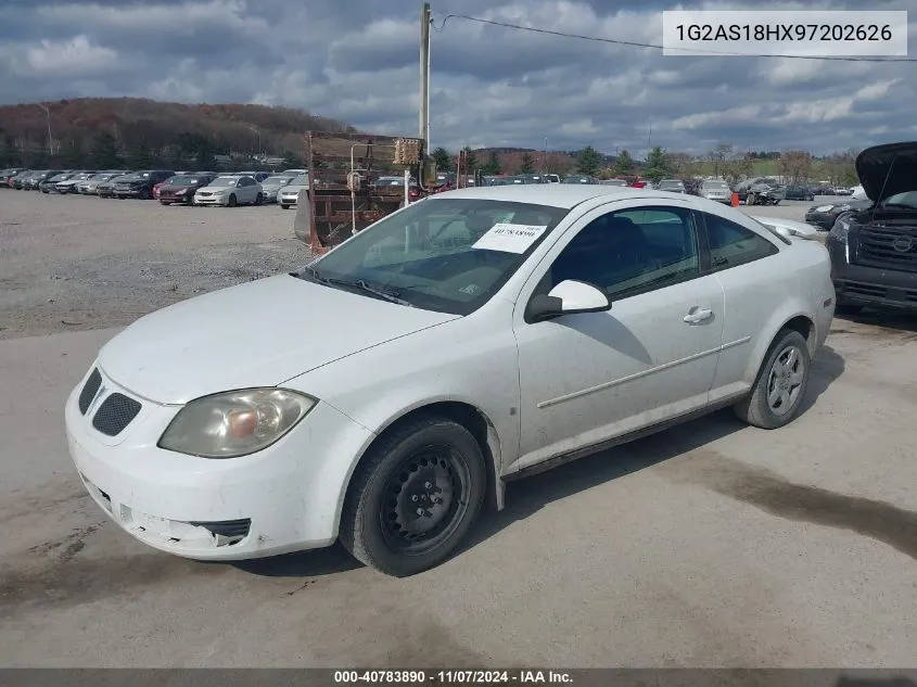 2009 Pontiac G5 VIN: 1G2AS18HX97202626 Lot: 40783890