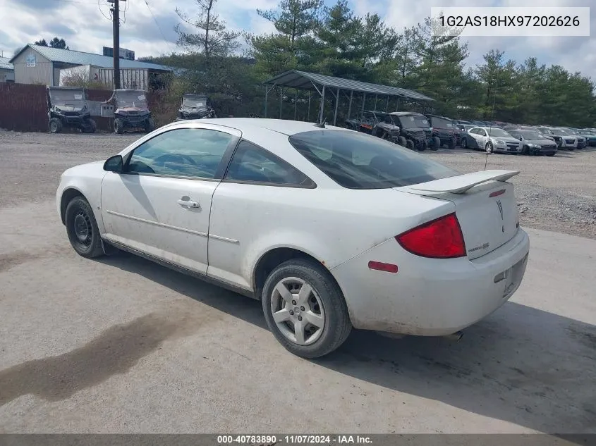 2009 Pontiac G5 VIN: 1G2AS18HX97202626 Lot: 40783890