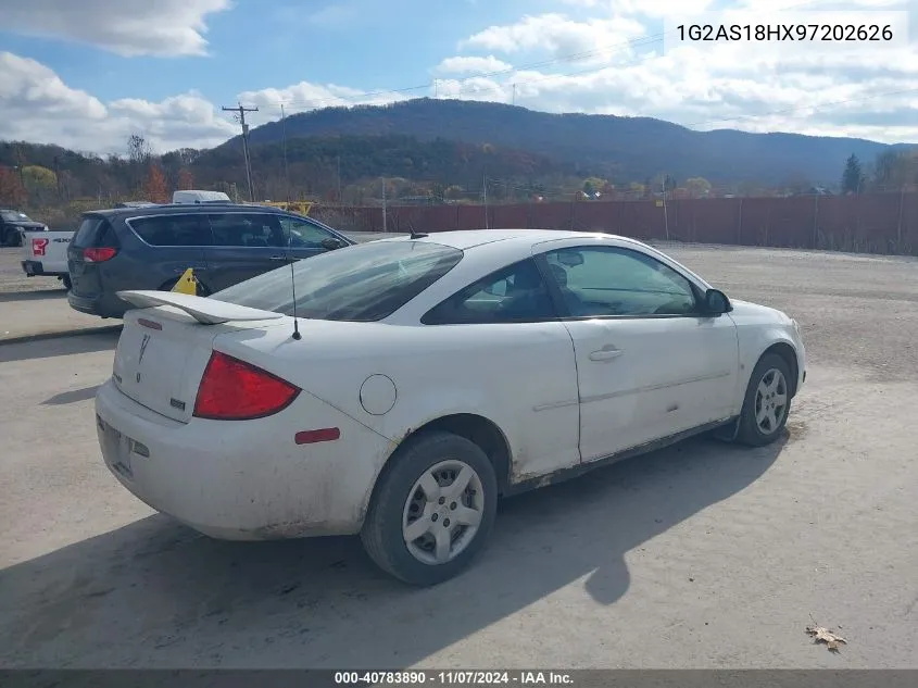 2009 Pontiac G5 VIN: 1G2AS18HX97202626 Lot: 40783890