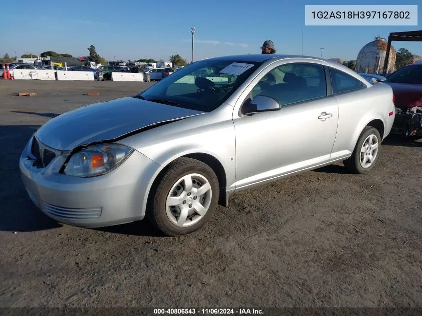 2009 Pontiac G5 VIN: 1G2AS18H397167802 Lot: 40806543