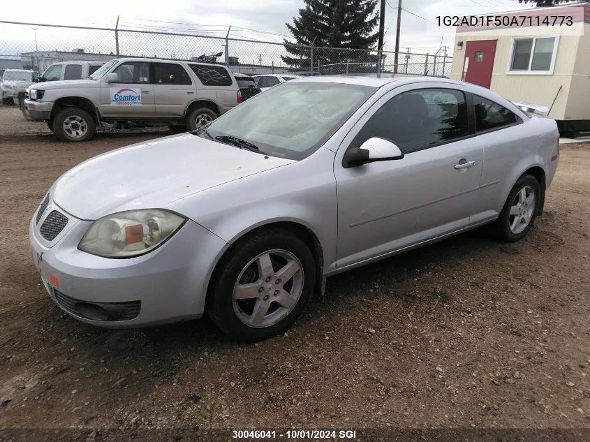 2010 Pontiac G5 Se VIN: 1G2AD1F50A7114773 Lot: 30046041