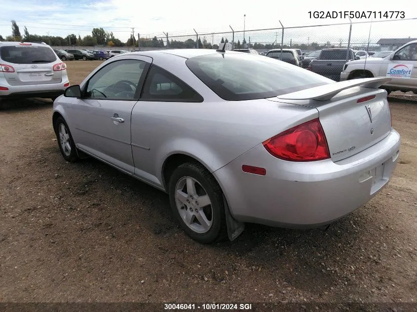 2010 Pontiac G5 Se VIN: 1G2AD1F50A7114773 Lot: 30046041