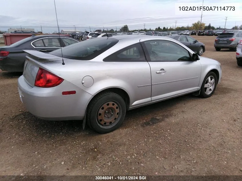 2010 Pontiac G5 Se VIN: 1G2AD1F50A7114773 Lot: 30046041