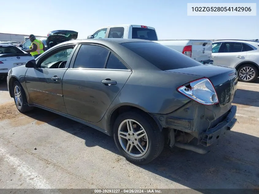 1G2ZG528054142906 2005 Pontiac G6