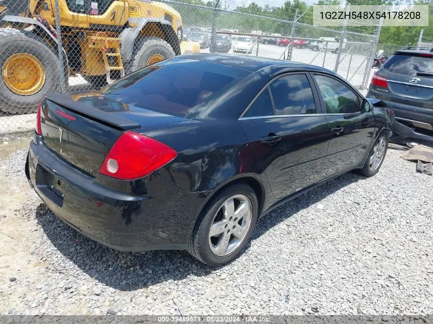 2005 Pontiac G6 Gt VIN: 1G2ZH548X54178208 Lot: 39489571