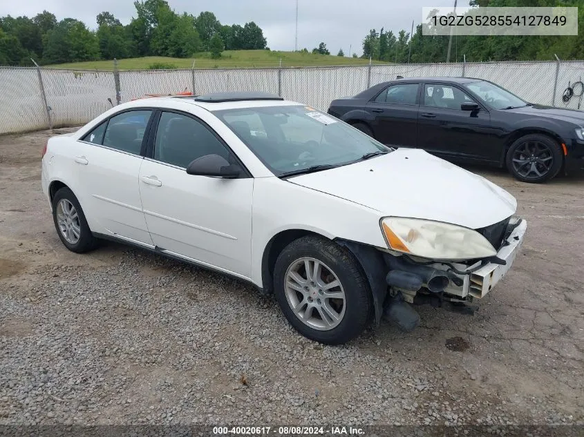 1G2ZG528554127849 2005 Pontiac G6