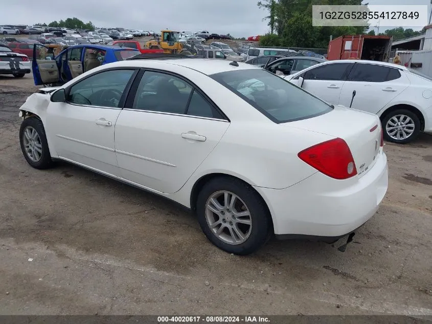 2005 Pontiac G6 VIN: 1G2ZG528554127849 Lot: 40020617