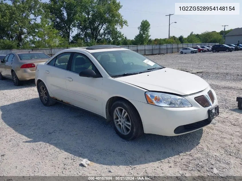 2005 Pontiac G6 VIN: 1G2ZG528954148154 Lot: 40157855