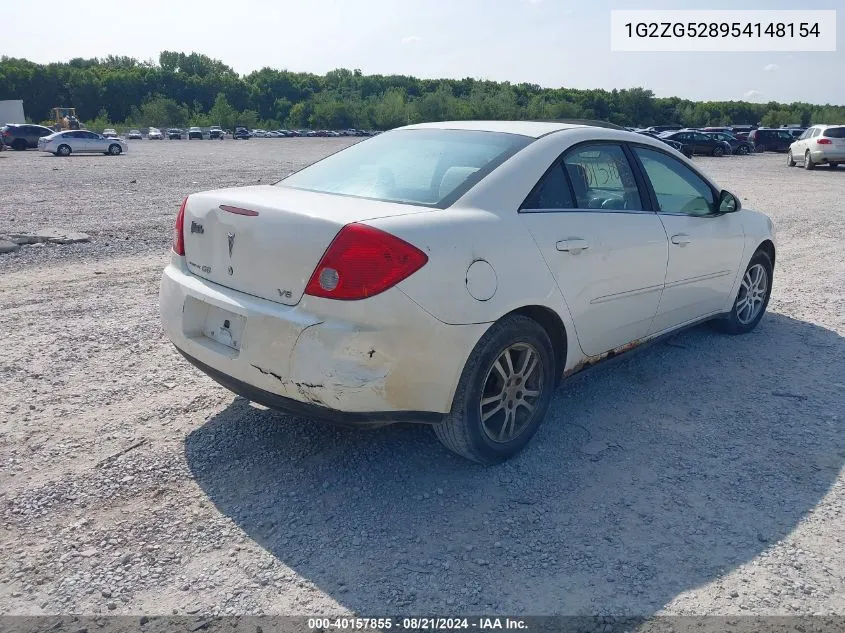 1G2ZG528954148154 2005 Pontiac G6