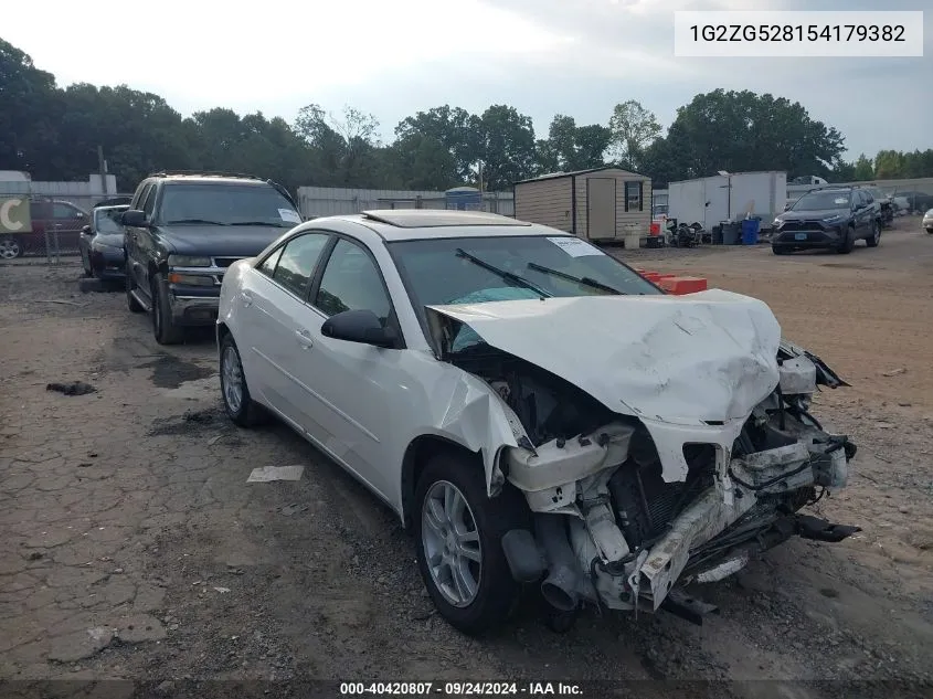 2005 Pontiac G6 VIN: 1G2ZG528154179382 Lot: 40420807