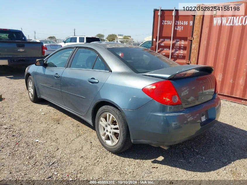 2005 Pontiac G6 VIN: 1G2ZG528254158198 Lot: 40555302