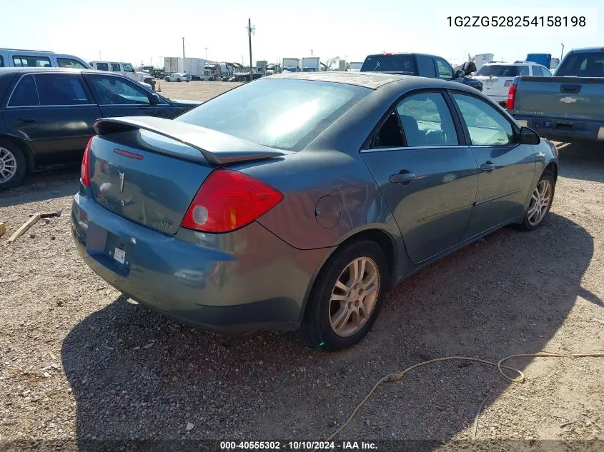 2005 Pontiac G6 VIN: 1G2ZG528254158198 Lot: 40555302