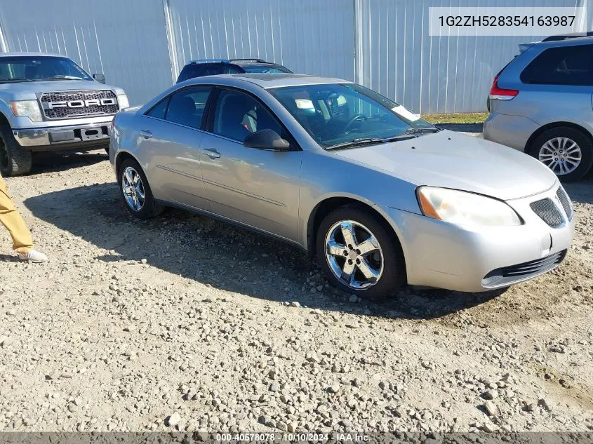 2005 Pontiac G6 Gt VIN: 1G2ZH528354163987 Lot: 40578078