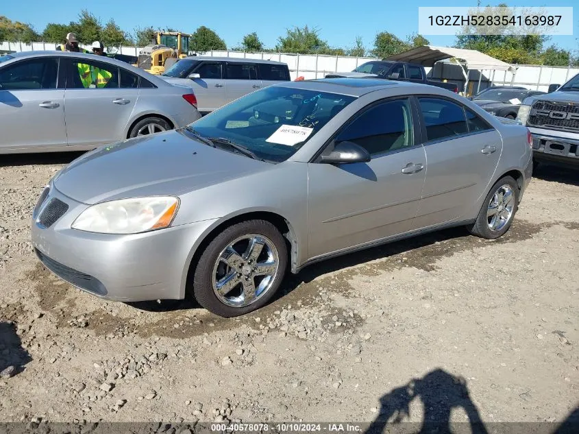 2005 Pontiac G6 Gt VIN: 1G2ZH528354163987 Lot: 40578078