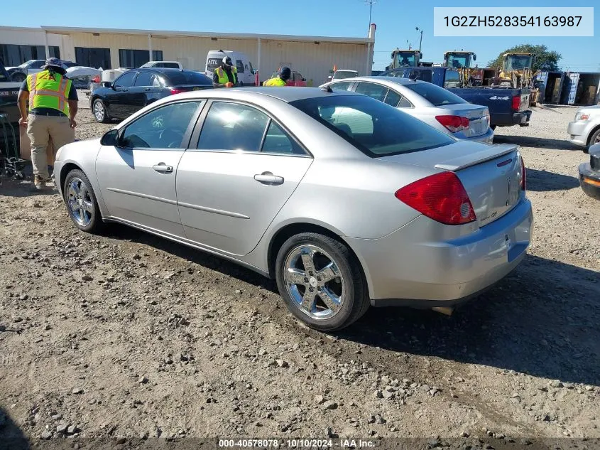 2005 Pontiac G6 Gt VIN: 1G2ZH528354163987 Lot: 40578078