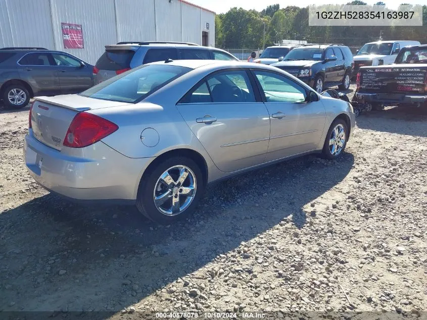 2005 Pontiac G6 Gt VIN: 1G2ZH528354163987 Lot: 40578078