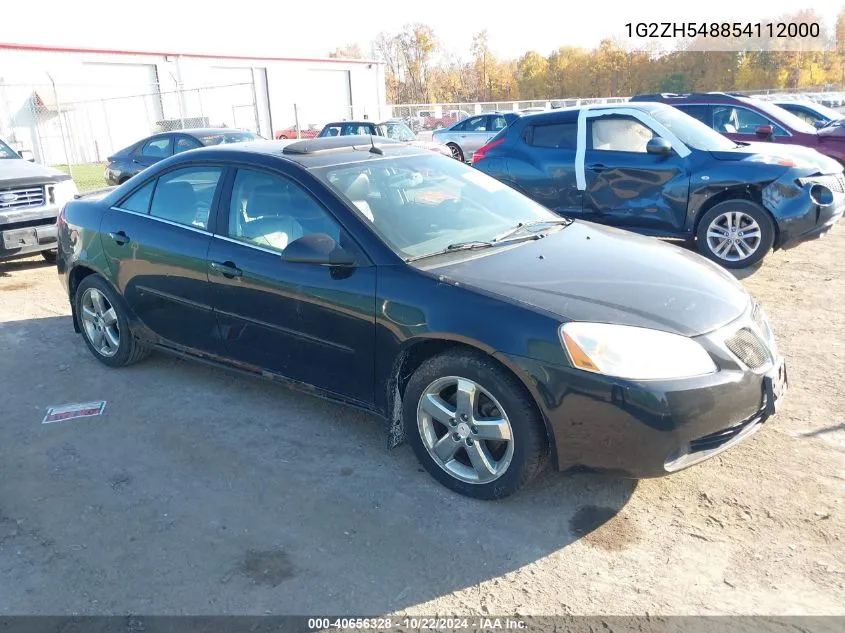 2005 Pontiac G6 Gt VIN: 1G2ZH548854112000 Lot: 40656328