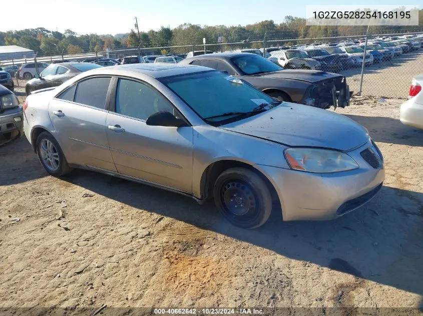 2005 Pontiac G6 VIN: 1G2ZG528254168195 Lot: 40662642