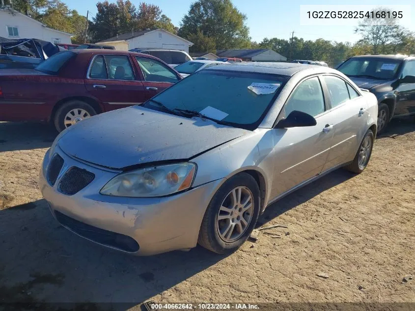 2005 Pontiac G6 VIN: 1G2ZG528254168195 Lot: 40662642