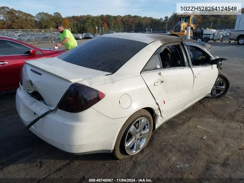 2005 Pontiac G6 Gt VIN: 1G2ZH528254124548 Lot: 40740067