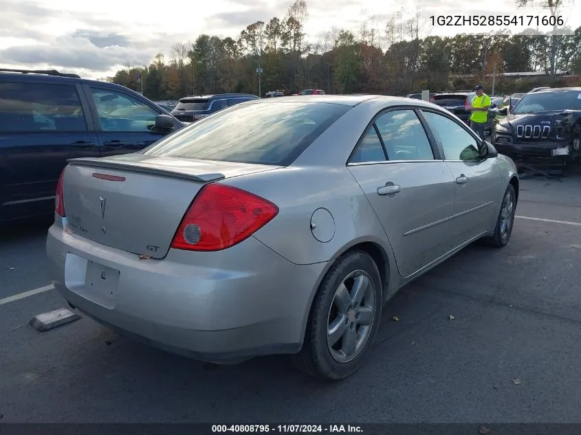 2005 Pontiac G6 Gt VIN: 1G2ZH528554171606 Lot: 40808795