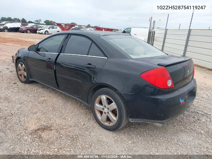 1G2ZH528754119247 2005 Pontiac G6 Gt