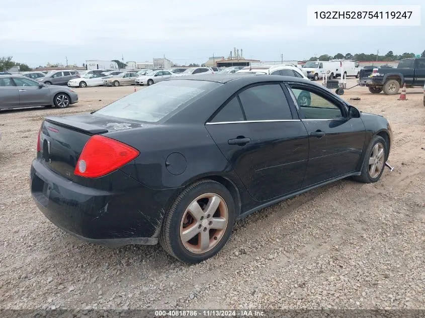 1G2ZH528754119247 2005 Pontiac G6 Gt