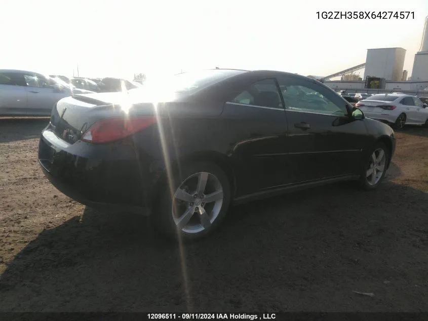 1G2ZH358X64274571 2006 Pontiac G6 Gt