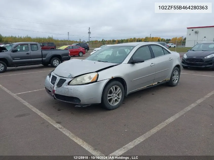 1G2ZF55B464280363 2006 Pontiac G6