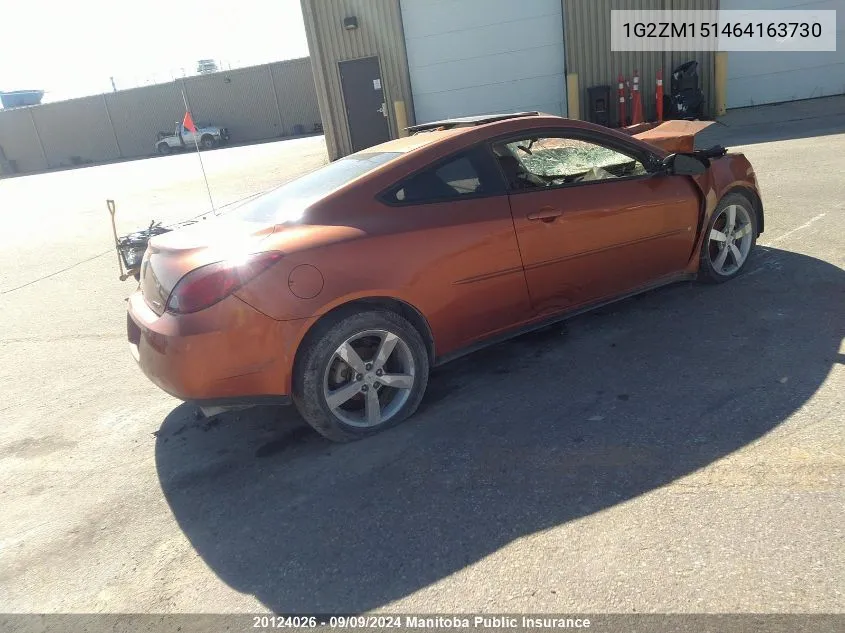 1G2ZM151464163730 2006 Pontiac G6 Gtp