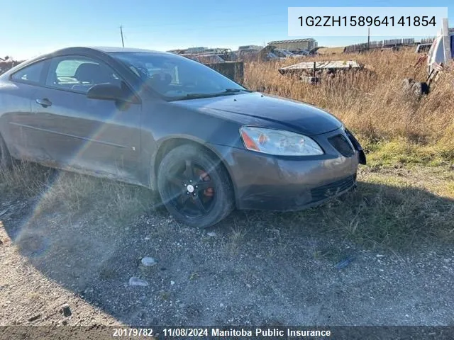 2006 Pontiac G6 Gt VIN: 1G2ZH158964141854 Lot: 20179782