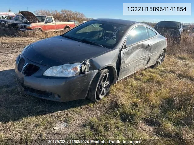 2006 Pontiac G6 Gt VIN: 1G2ZH158964141854 Lot: 20179782