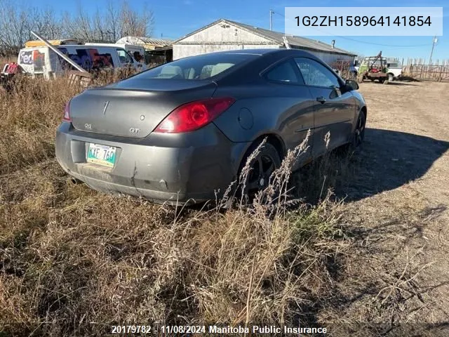 2006 Pontiac G6 Gt VIN: 1G2ZH158964141854 Lot: 20179782