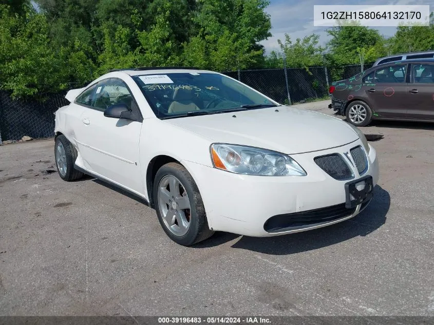 2006 Pontiac G6 Gt VIN: 1G2ZH158064132170 Lot: 39196483