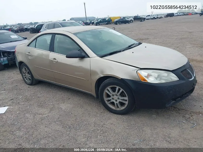 1G2ZG558564234512 2006 Pontiac G6