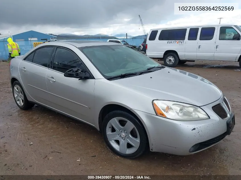 2006 Pontiac G6 VIN: 1G2ZG558364252569 Lot: 40725811