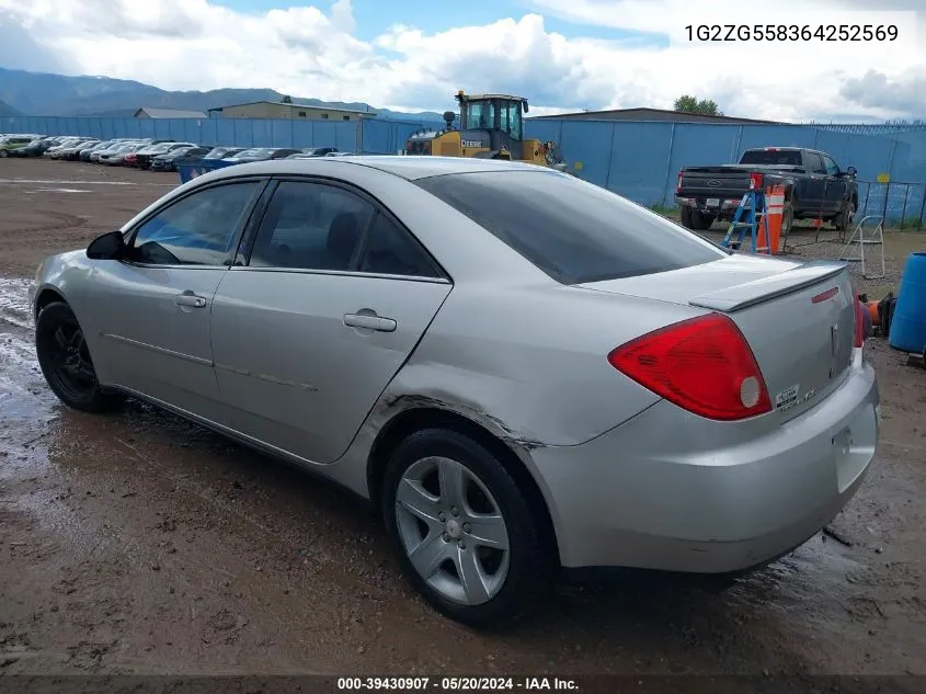 1G2ZG558364252569 2006 Pontiac G6