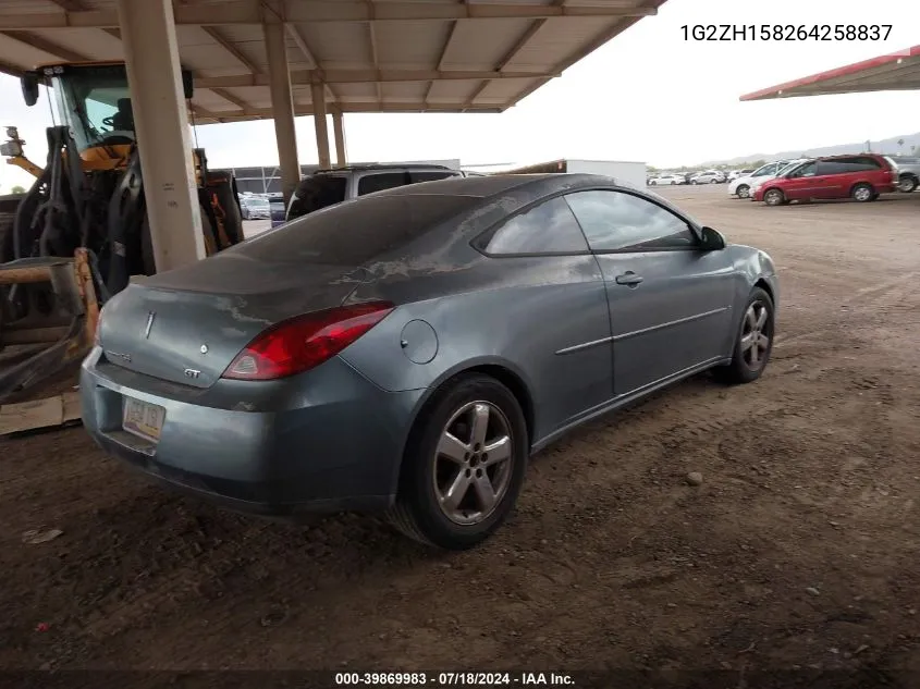 1G2ZH158264258837 2006 Pontiac G6 Gt