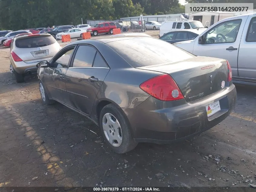 1G2ZF55B164290977 2006 Pontiac G6