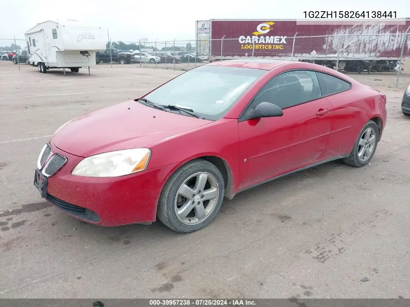 1G2ZH158264138441 2006 Pontiac G6 Gt