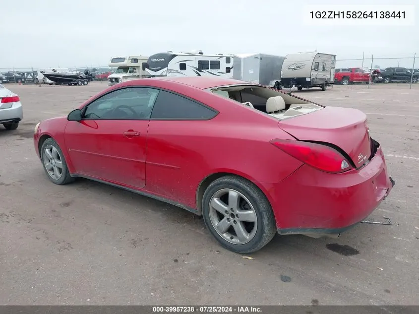 1G2ZH158264138441 2006 Pontiac G6 Gt