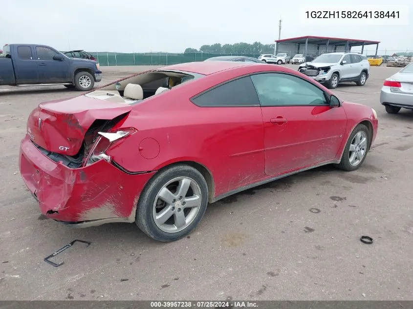 1G2ZH158264138441 2006 Pontiac G6 Gt