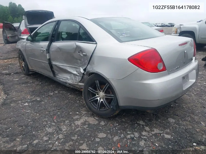 2006 Pontiac G6 VIN: 1G2ZF55B164178082 Lot: 39958762